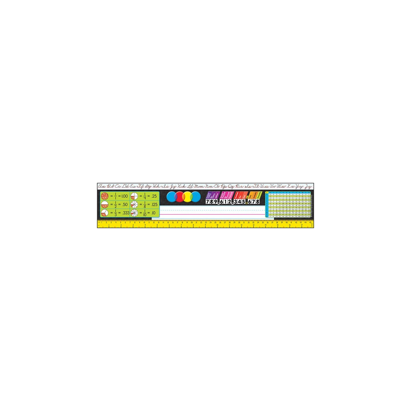 TREND Gr. 3-5 Zaner-Bloser Desk Toppers® Ref. Name Plates, 36 ct