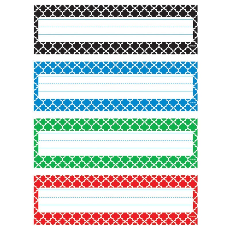 TREND Moroccan Desk Toppers® Name Plates Var. Pk., 32 ct