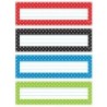 TREND Polka Dots Desk Toppers® Name Plates Var. Pk., 32 ct