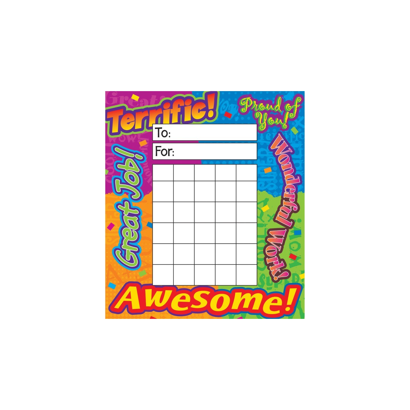TREND Reward Words Incentive Pad, 36 sheets