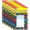 TREND Gel Stars Incentive Pad, 36 Sheets Per Pad, Pack of 6