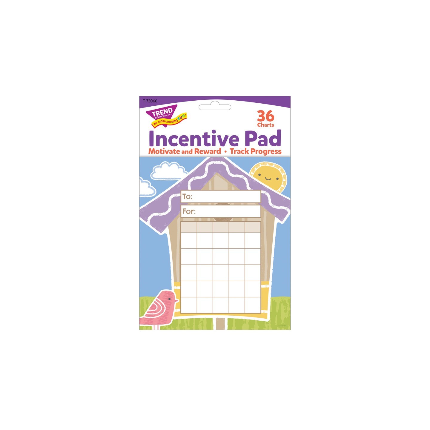 TREND Garden Birdhouse Incentive Pad, 36 Sheets