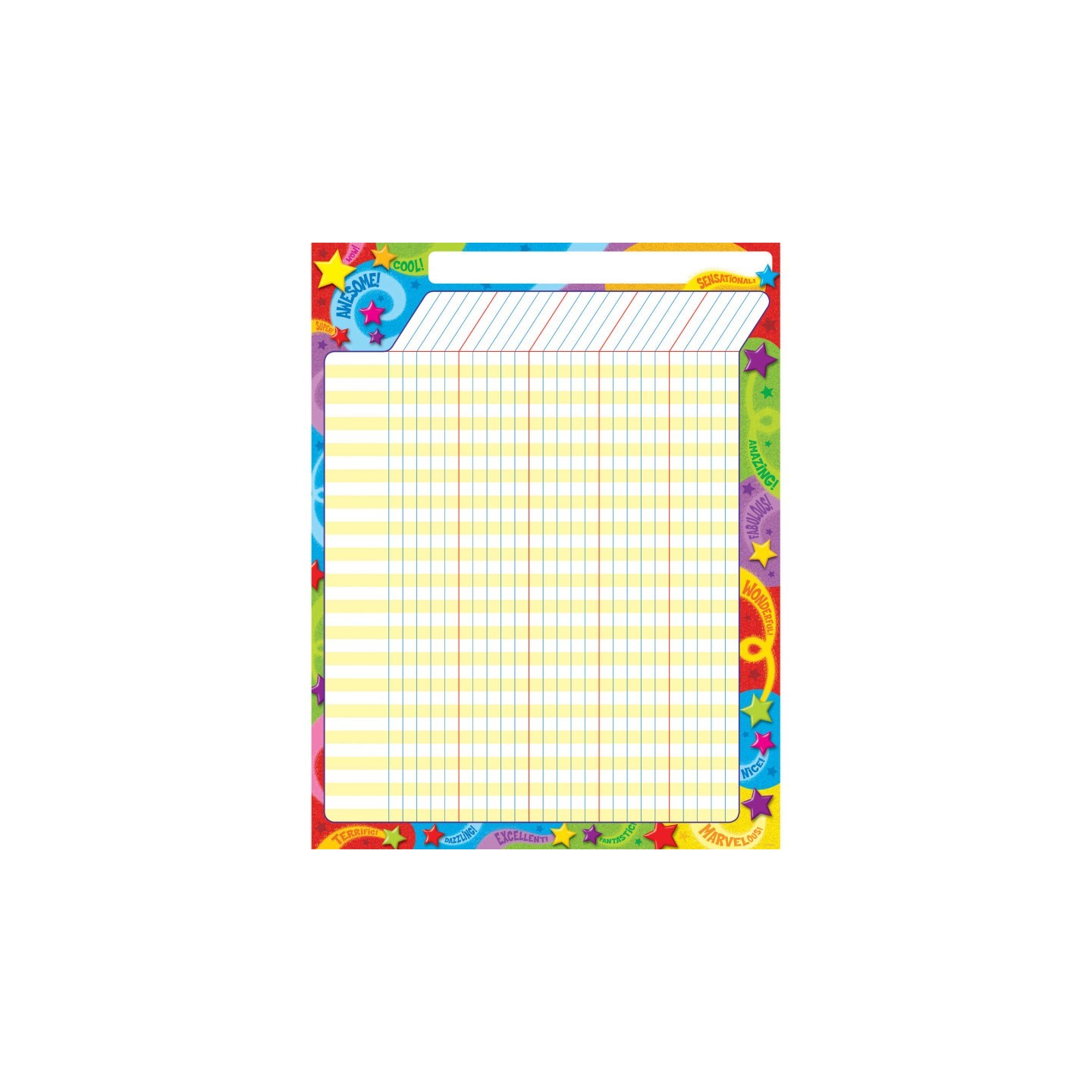 TREND Praise Words 'n Stars Incentive Chart, 17" x 22"