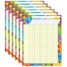 TREND Praise Words 'n Stars Incentive Chart, 17" x 22", Pack of 6