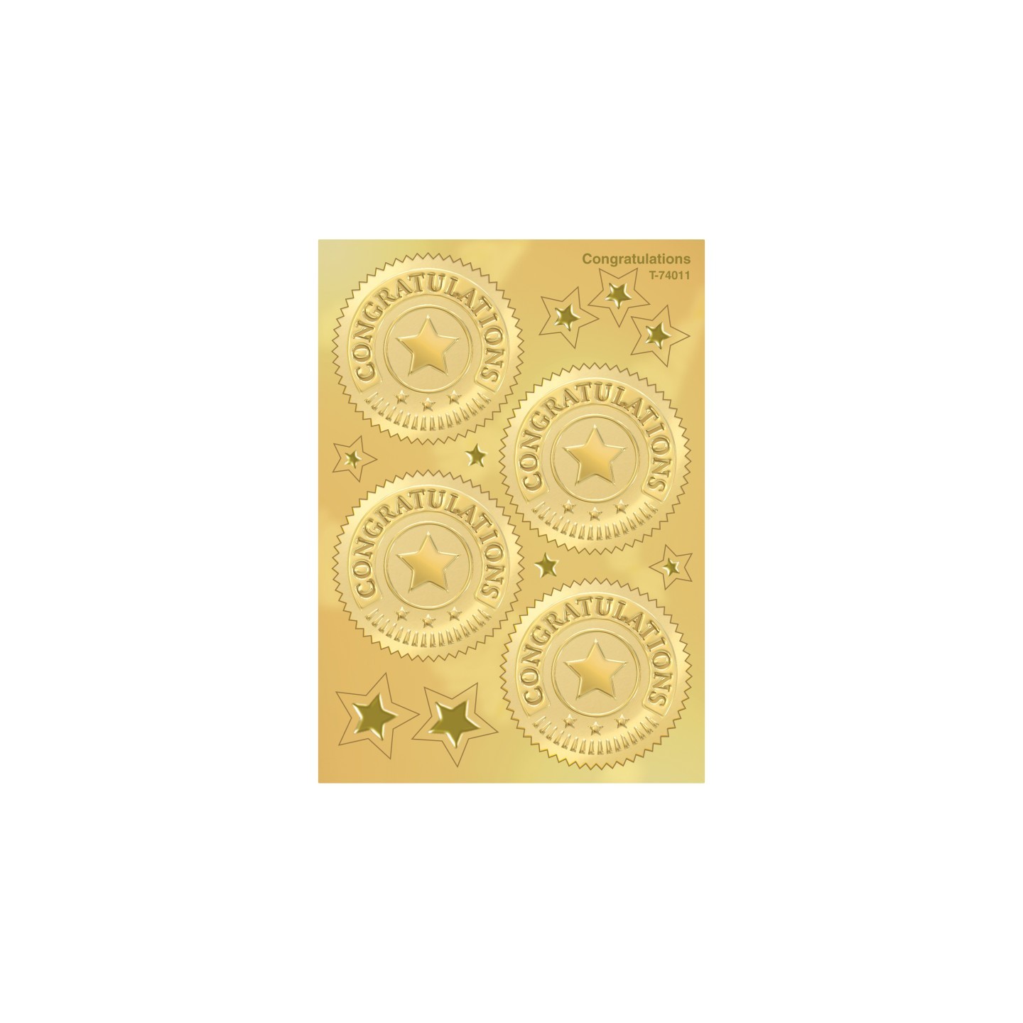 TREND Congratulations (Gold) Award Seals Stickers, 32 ct.