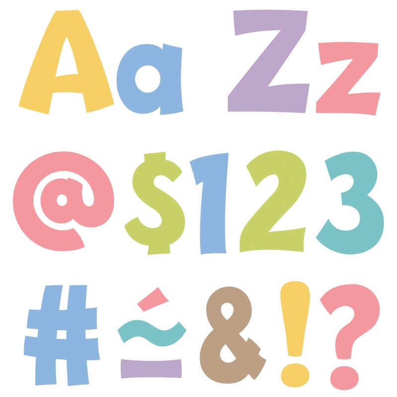 TREND Summer Morning 4" Playful Combo Ready Letters®, 216 Pieces