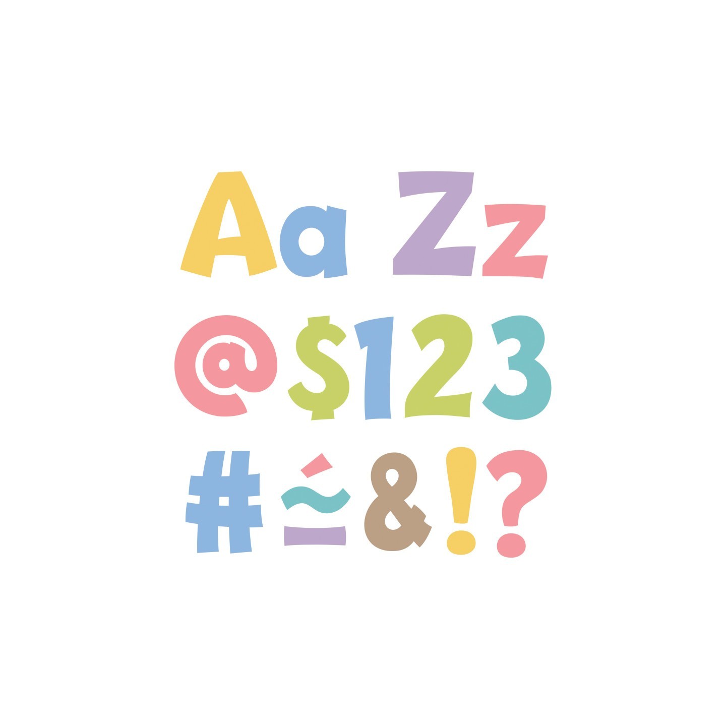 TREND Summer Morning 4" Playful Combo Ready Letters®, 216 Pieces