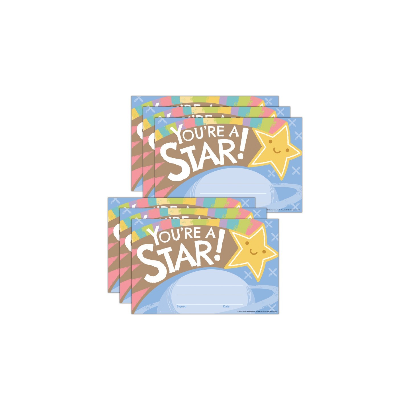 TREND You're a Star Good to Grow Recognition Awards, 30 Per Pack, 6 Packs