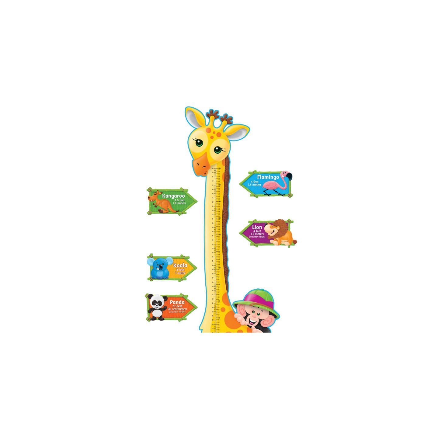 TREND Giraffe Growth Chart Bulletin Board Set