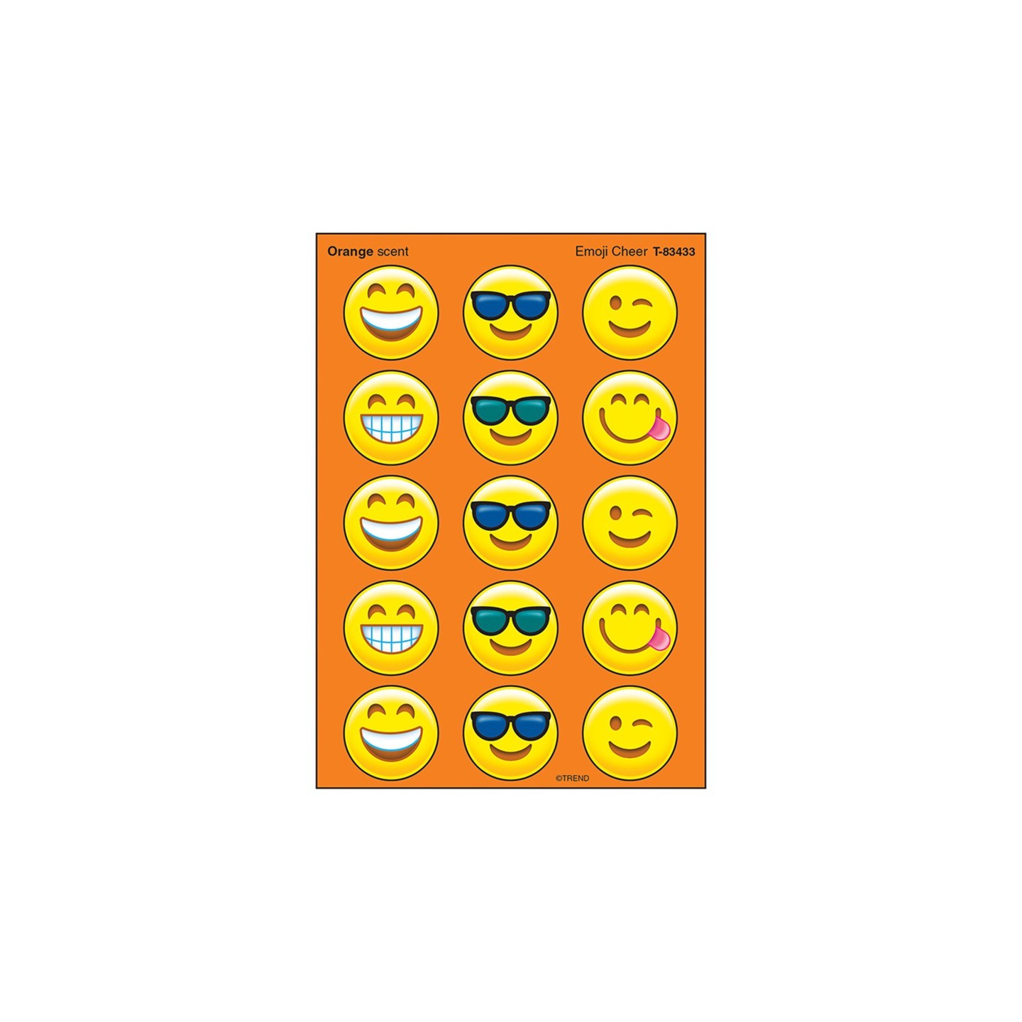 TREND Emotion Icon Cheer/Orange Stinky Stickers®, 60 ct.