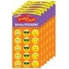 TREND Emotion Icon Cheer/Orange Stinky Stickers®, 60 Per Pack, 6 Packs