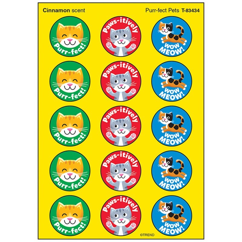 TREND Purr-fect Pets/Cinnamon Stinky Stickers®, 60 ct.
