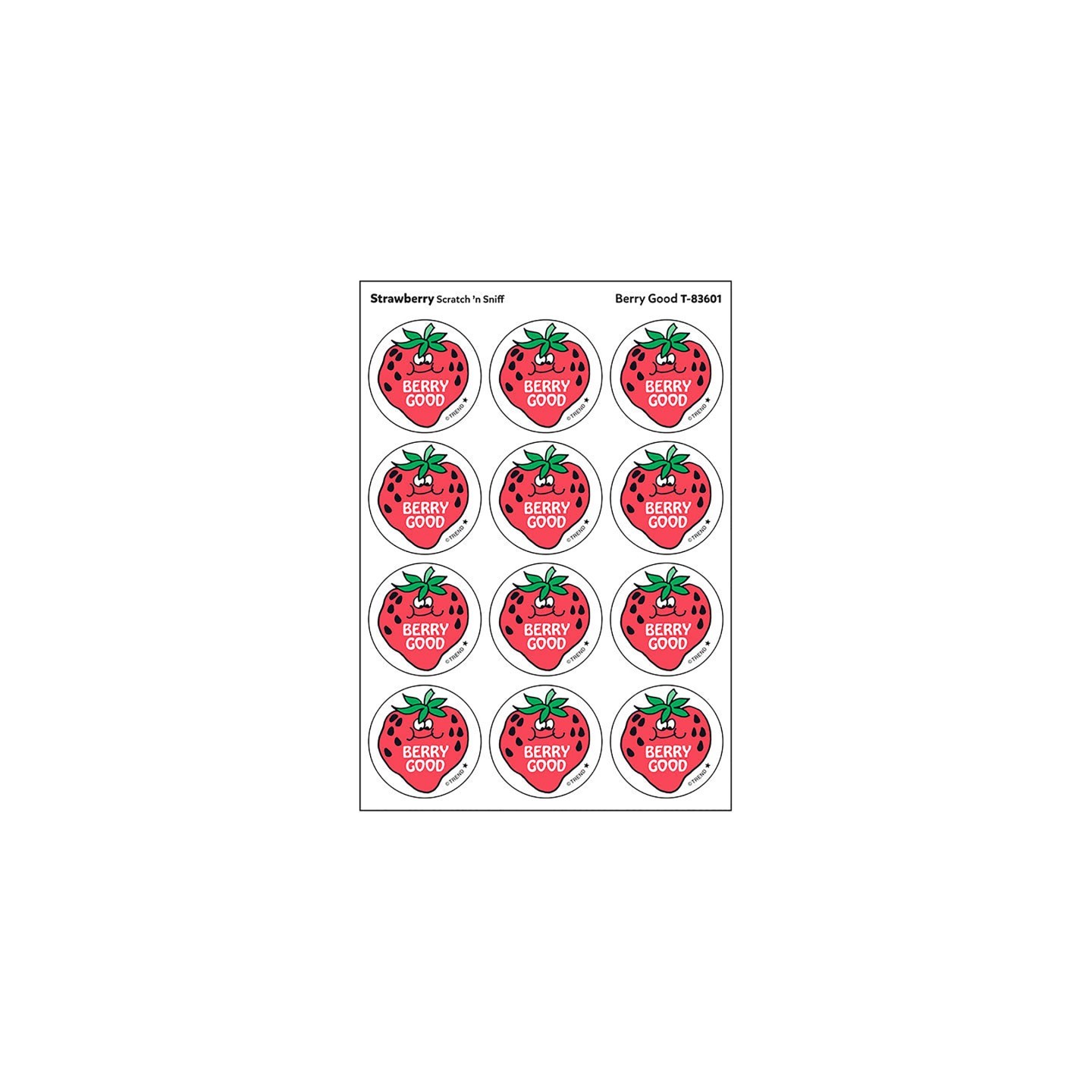 TREND Berry Good/Strawberry Scented Stickers, Pack of 24