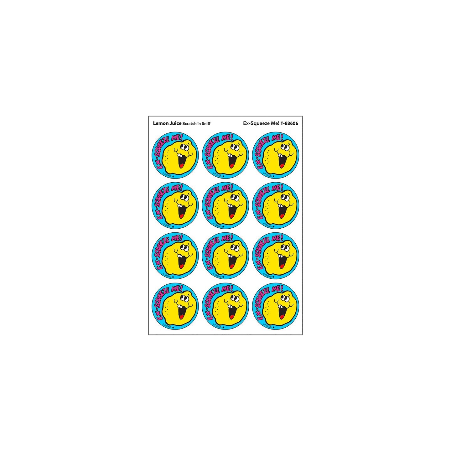 TREND Ex-Squeeze Me!/Lemon Juice Scented Stickers, Pack of 24