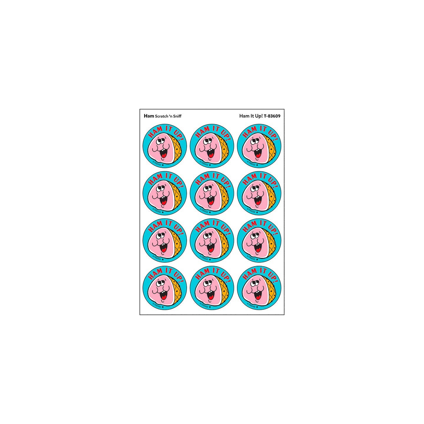 TREND Ham It Up!/Ham Scented Stickers, Pack of 24