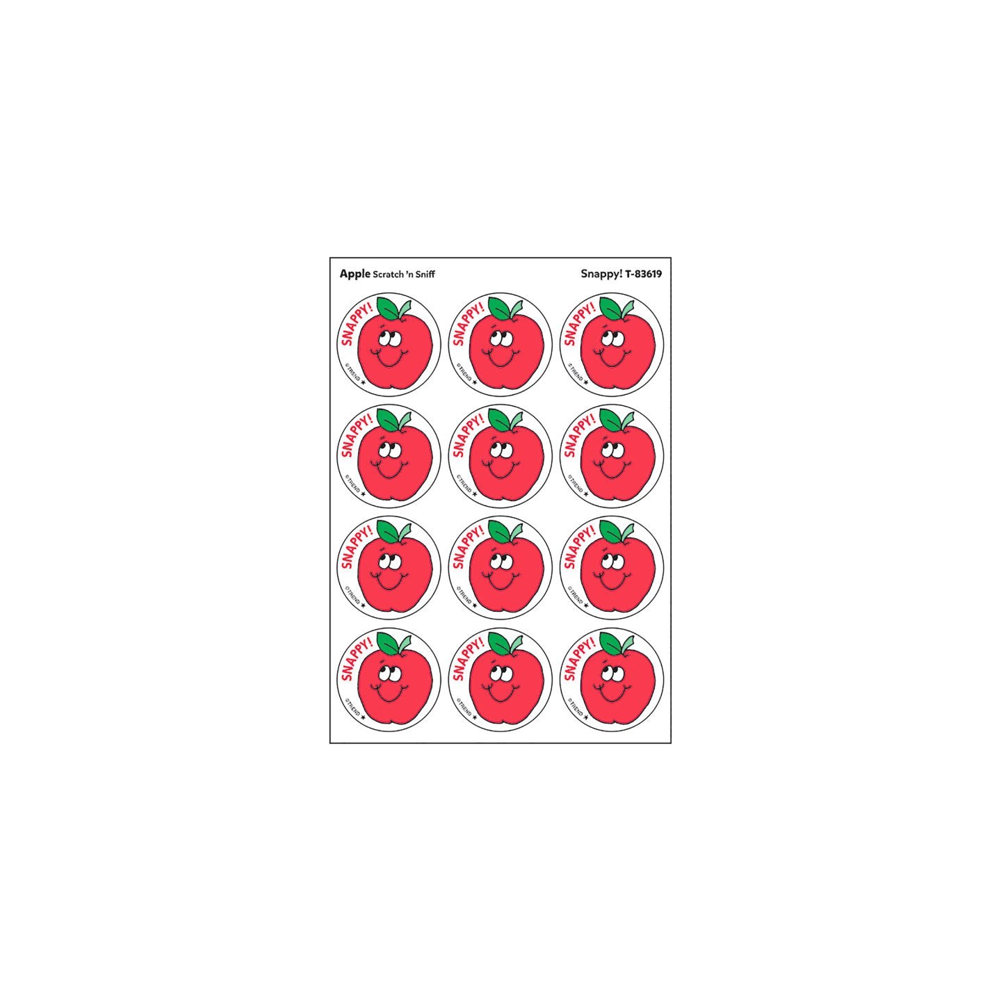 TREND Snappy!/Apple Scented Stickers, Pack of 24