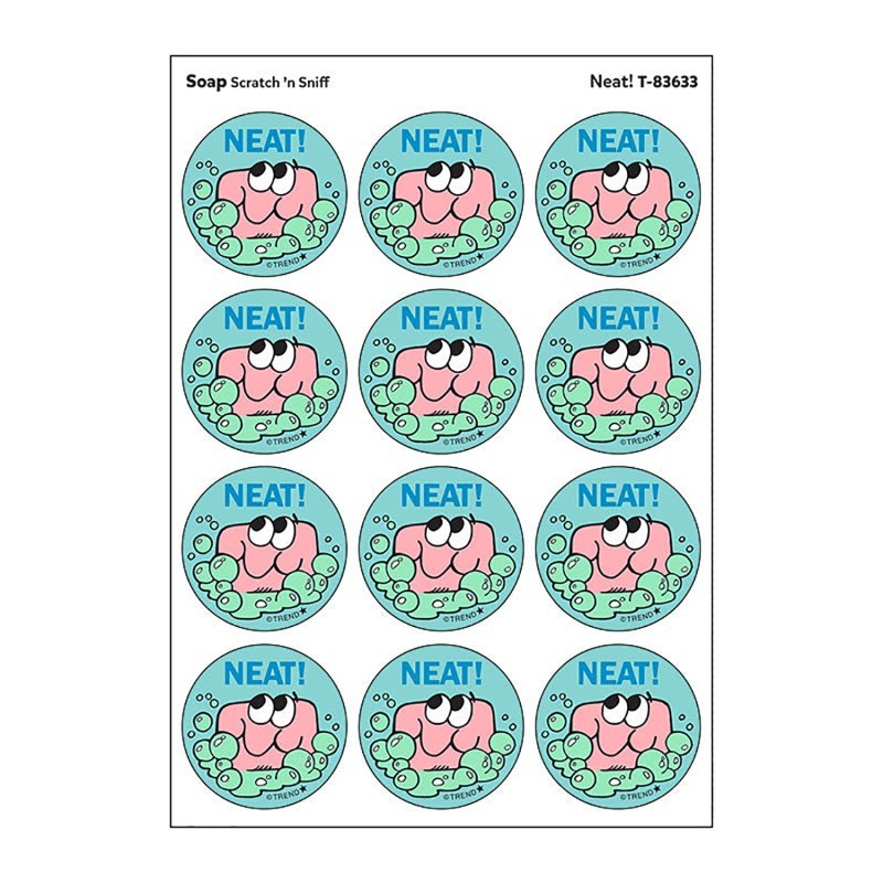TREND Neat!/Soap Scent Retro Scratch 'n Sniff Stinky Stickers®, 24 ct.