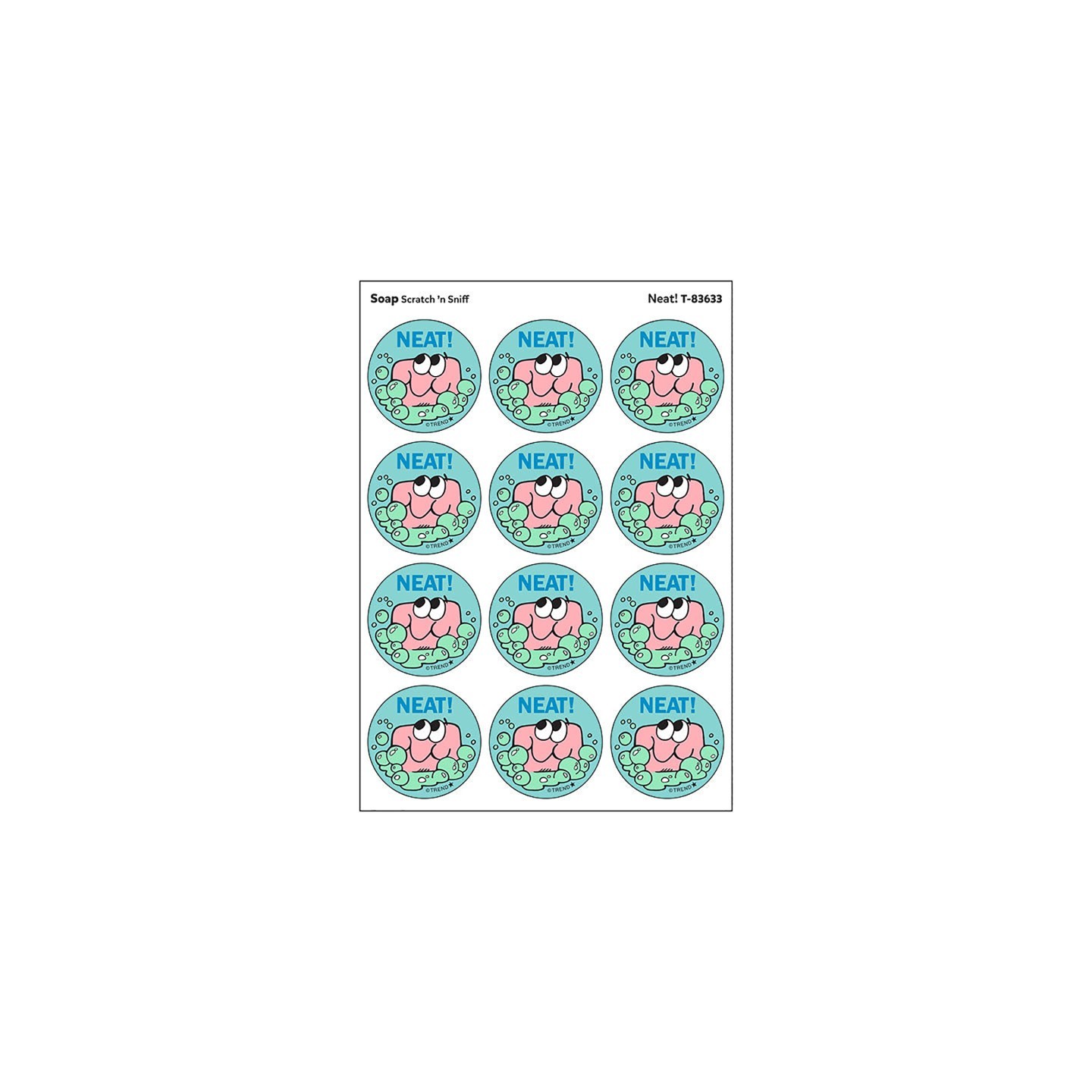 TREND Neat!/Soap Scent Retro Scratch 'n Sniff Stinky Stickers®, 24 ct.