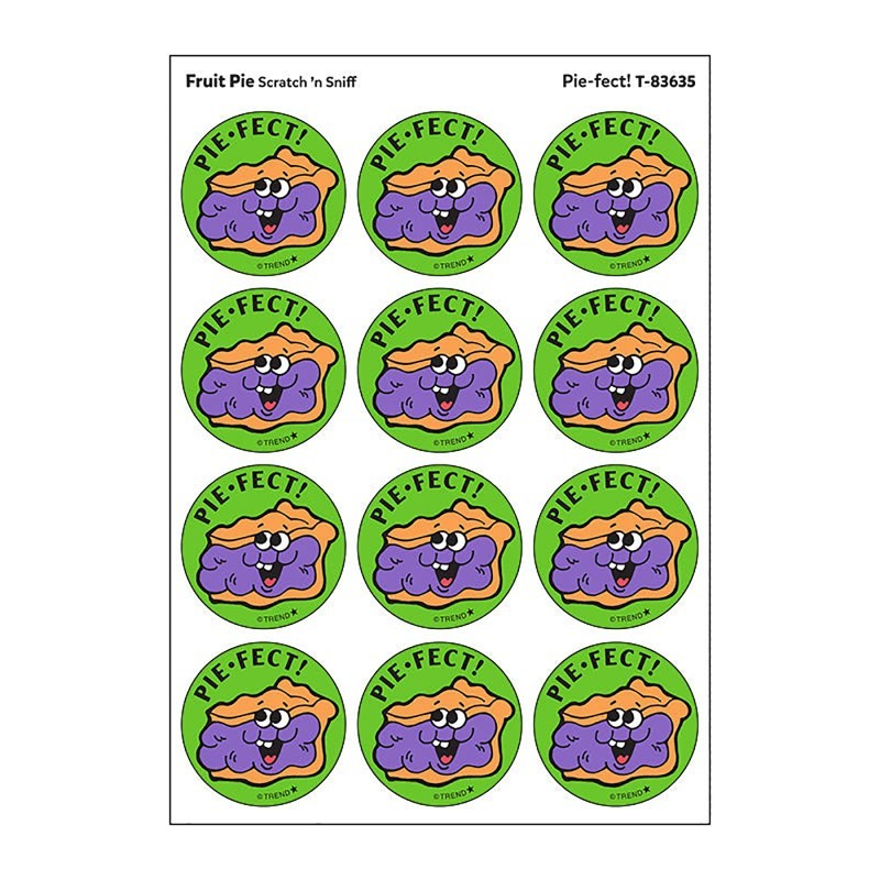 TREND Pie-fect!/Fruit Pie Scent Retro Scratch 'n Sniff Stinky Stickers®, 24 ct.