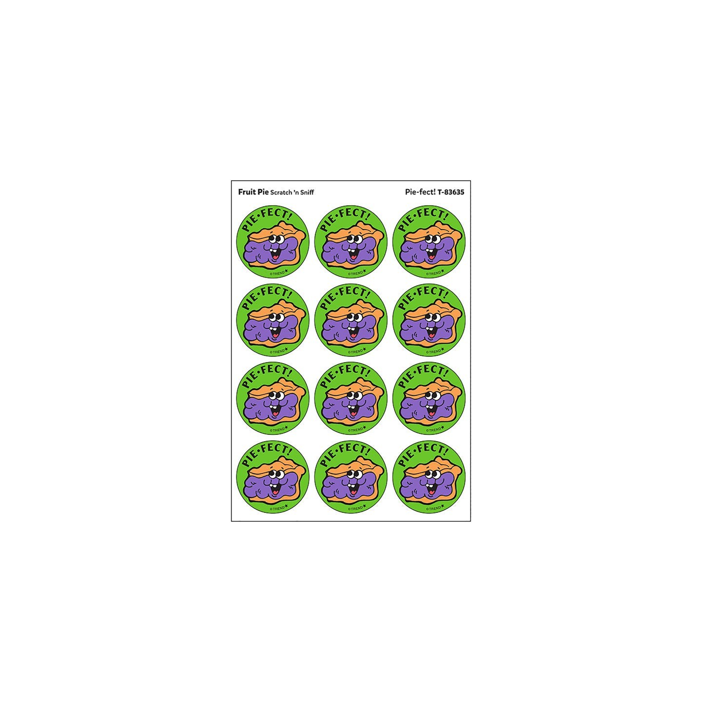 TREND Pie-fect!/Fruit Pie Scent Retro Scratch 'n Sniff Stinky Stickers®, 24 ct.