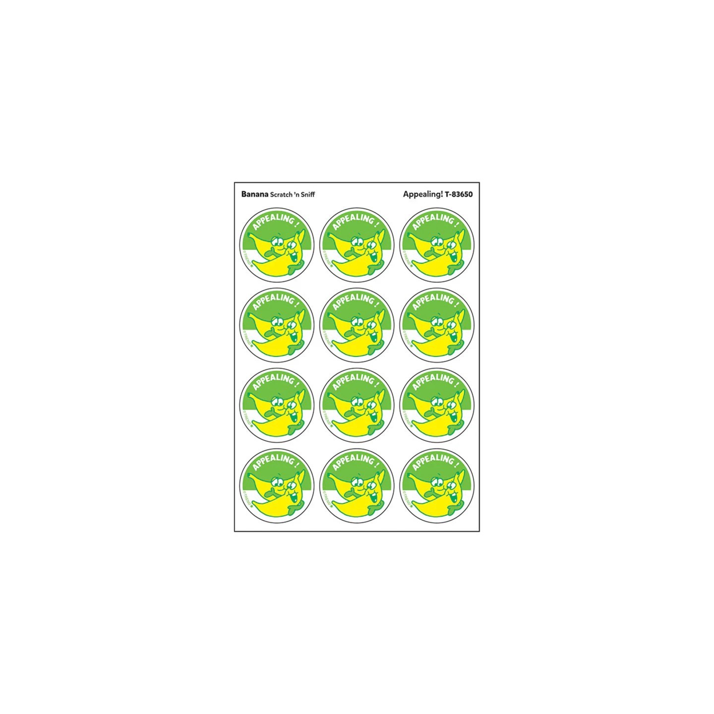 TREND Appealing!/ Banana Scent Stickers, 24 ct.