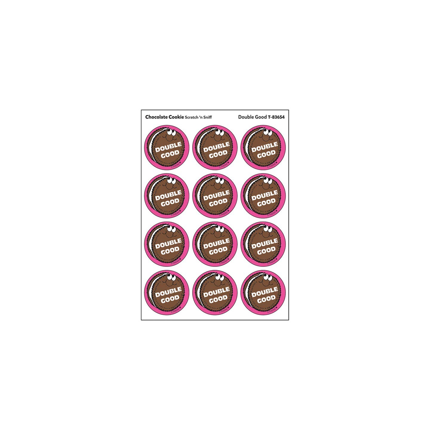 TREND Double Good/ Chocolate Cookie Scent Stickers, 24 ct.