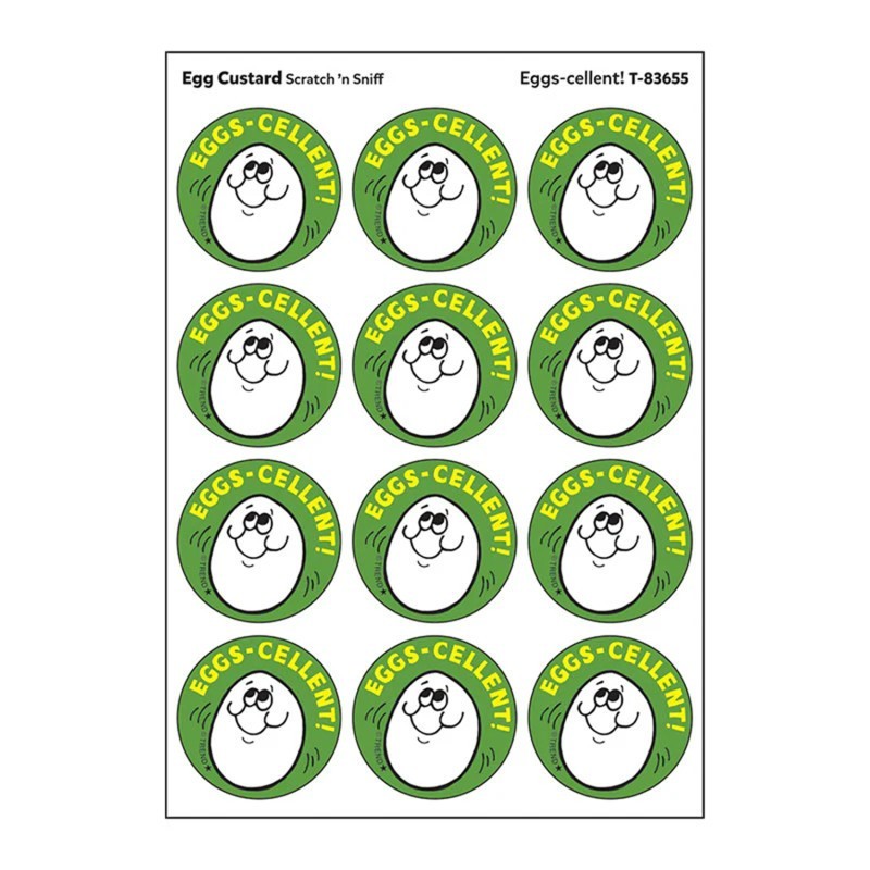 TREND Eggs-cellent!/ Egg Custard Scent Stickers, 24 ct.