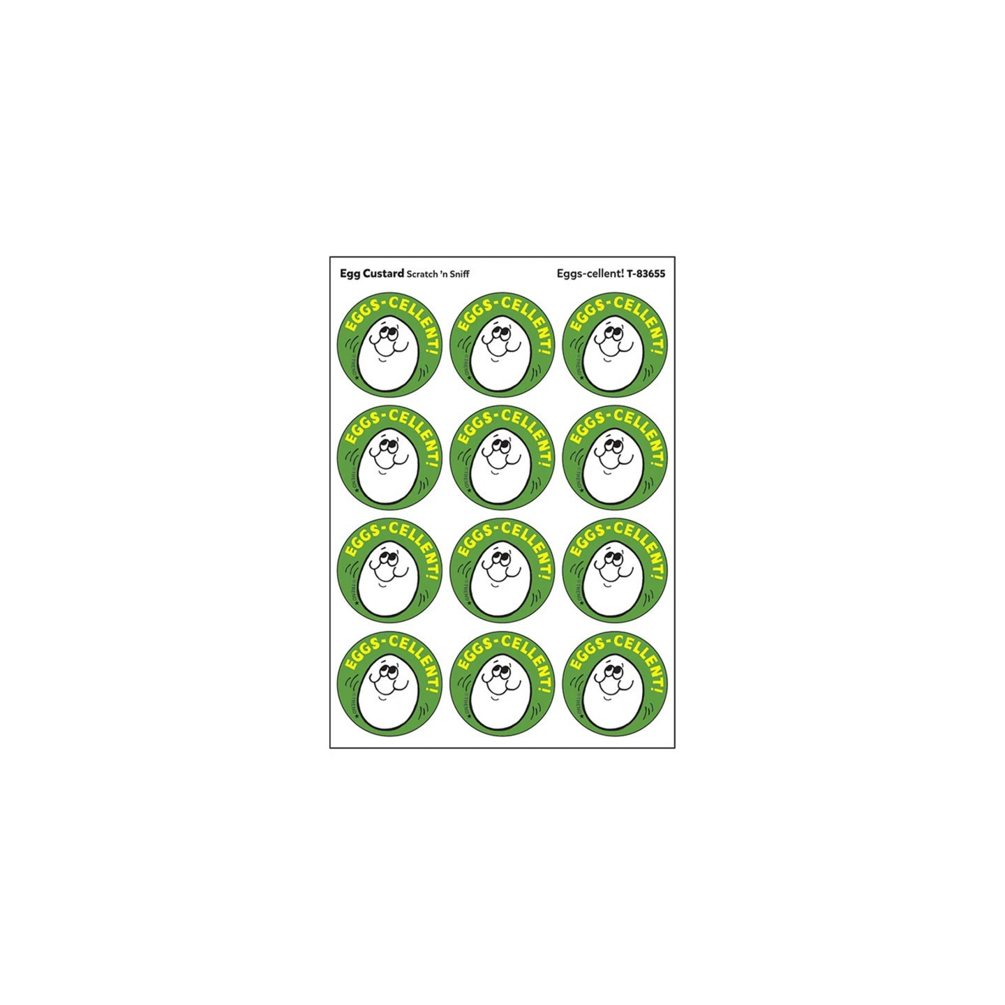 TREND Eggs-cellent!/ Egg Custard Scent Stickers, 24 ct.