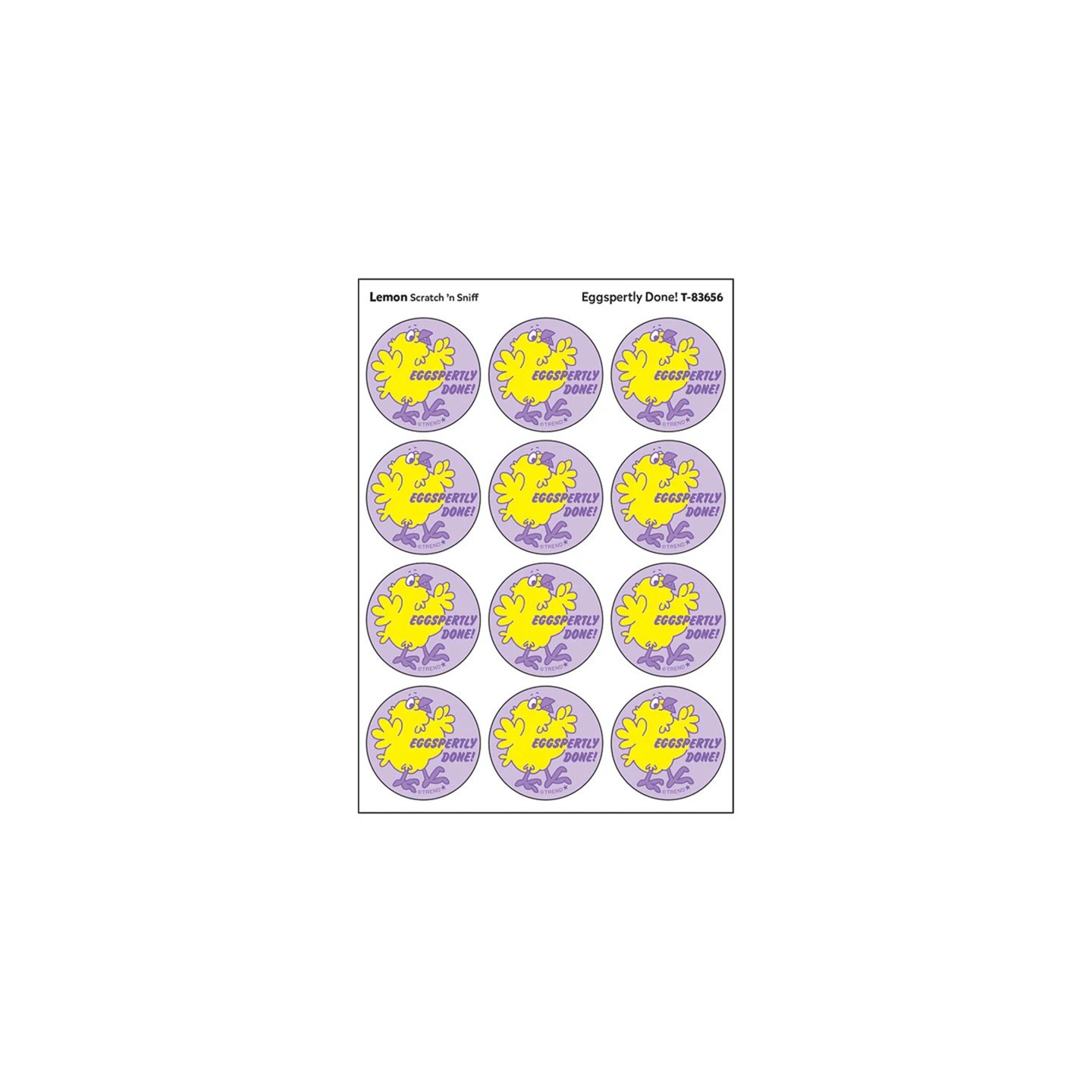 TREND Eggspertly Done!/ Lemon Scent Stickers, 24 ct.