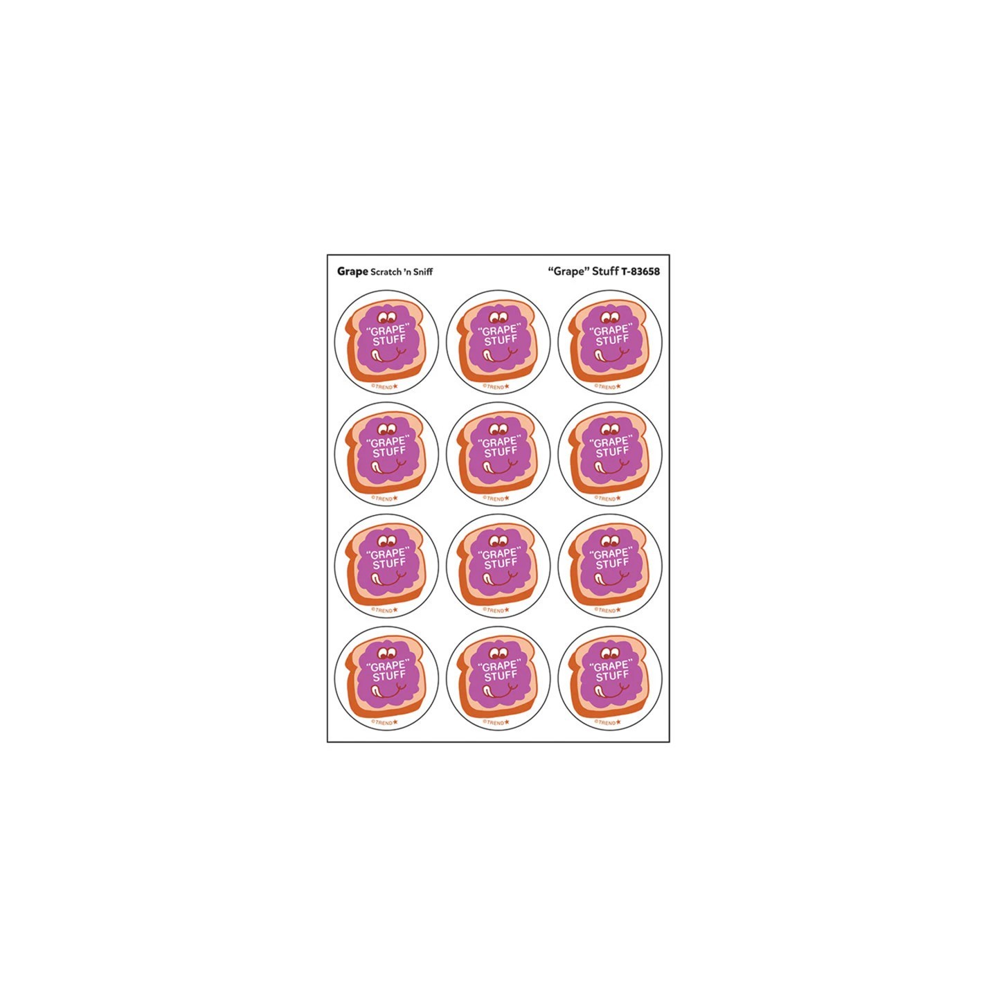 TREND "Grape" Stuff/ Grape Scent Stickers, 24 ct.
