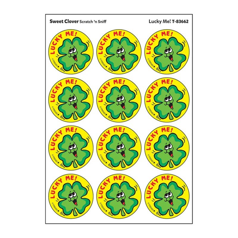 TREND Lucky Me!/ Sweet Clover Scent Stickers, 24 ct.
