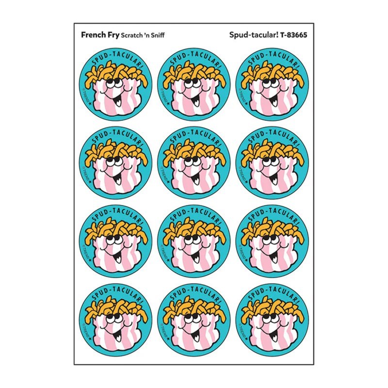 TREND Spud-tacular!/ French Fry Scent Stickers, 24 ct.
