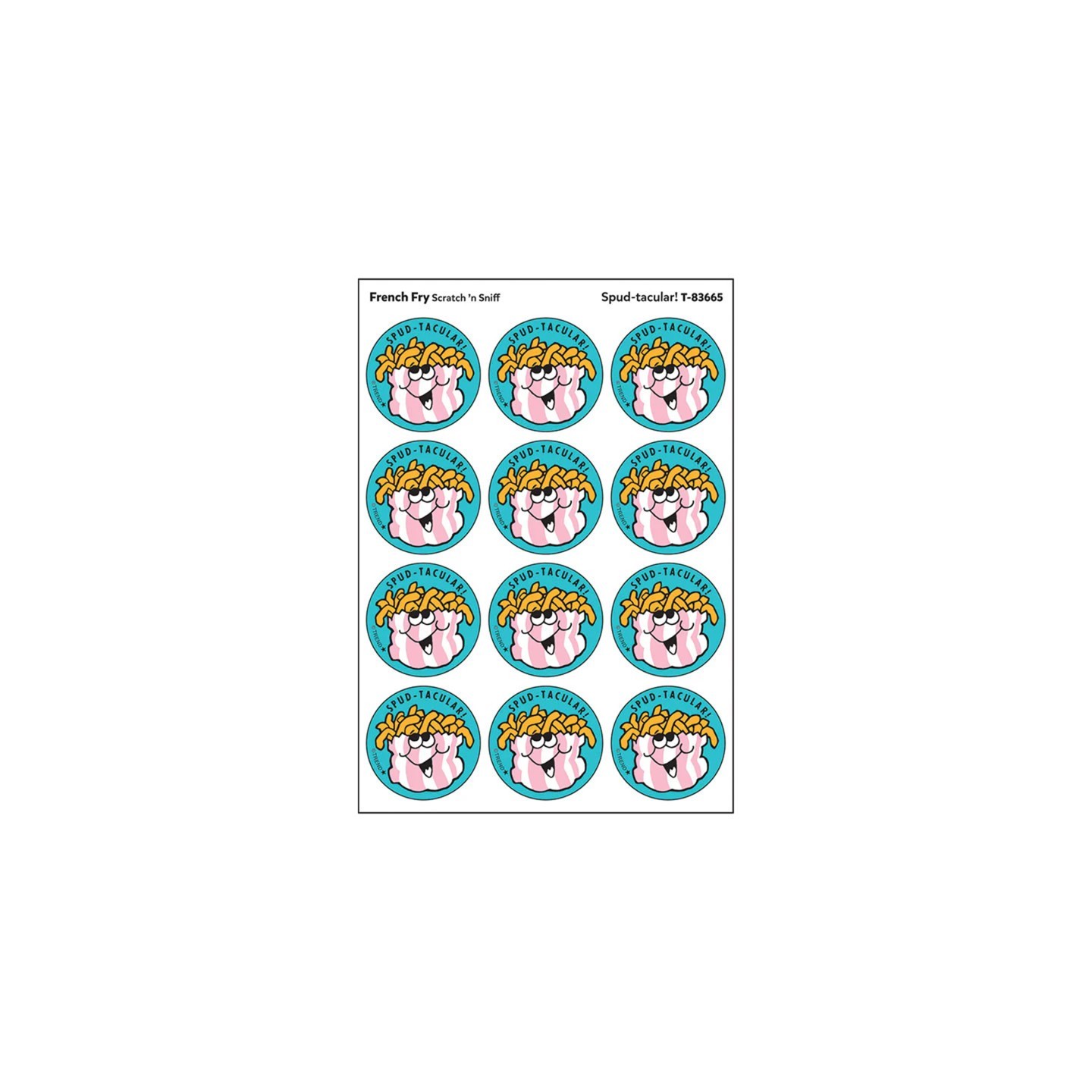 TREND Spud-tacular!/ French Fry Scent Stickers, 24 ct.