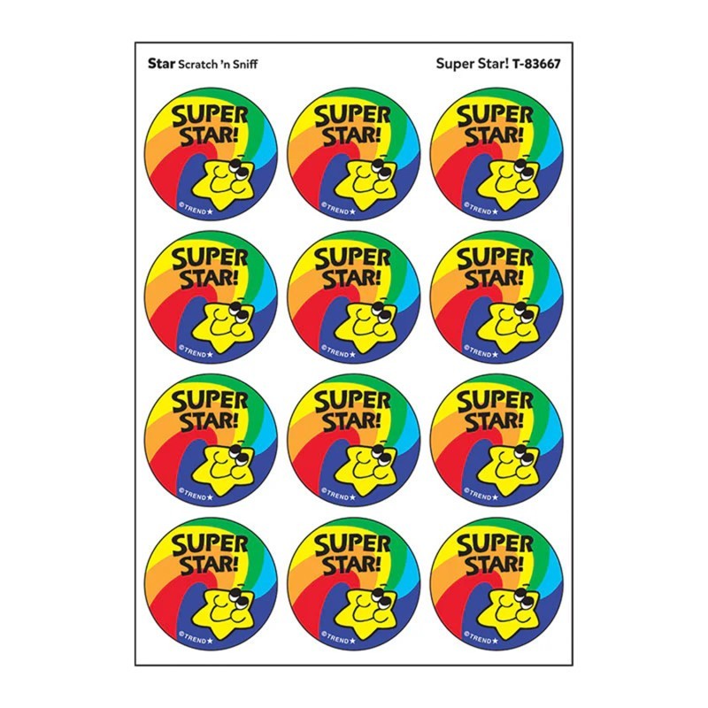 TREND Super Star!/ Star Scent Stickers, 24 ct.