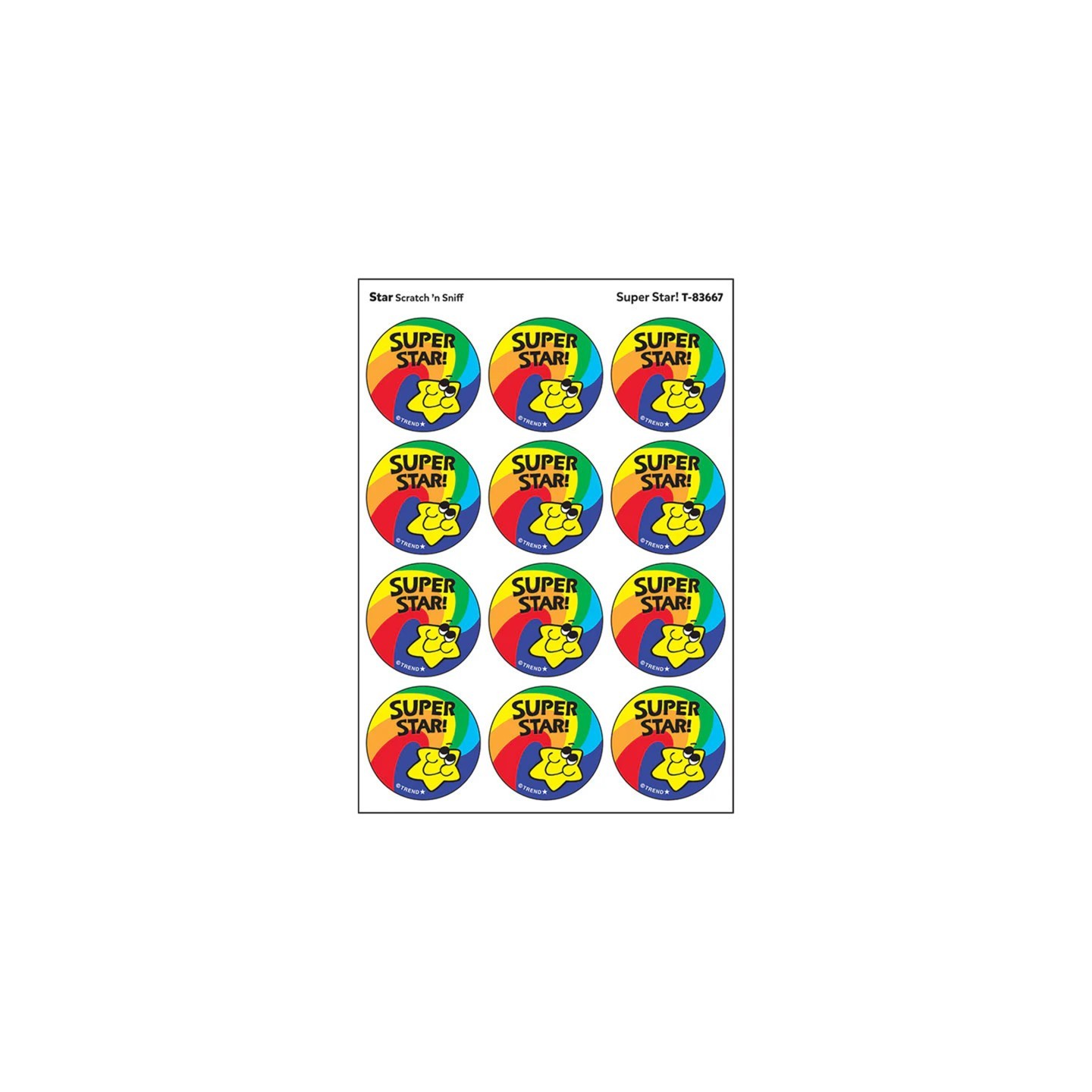 TREND Super Star!/ Star Scent Stickers, 24 ct.