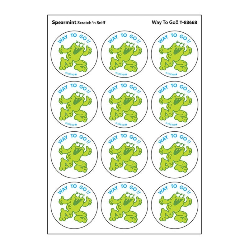 TREND Way to Go!!/ Spearmint Scent Stickers, 24 ct.