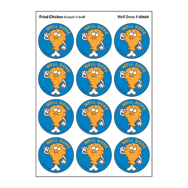 TREND Well Done/ Fried Chicken Scent Stickers, 24 ct.