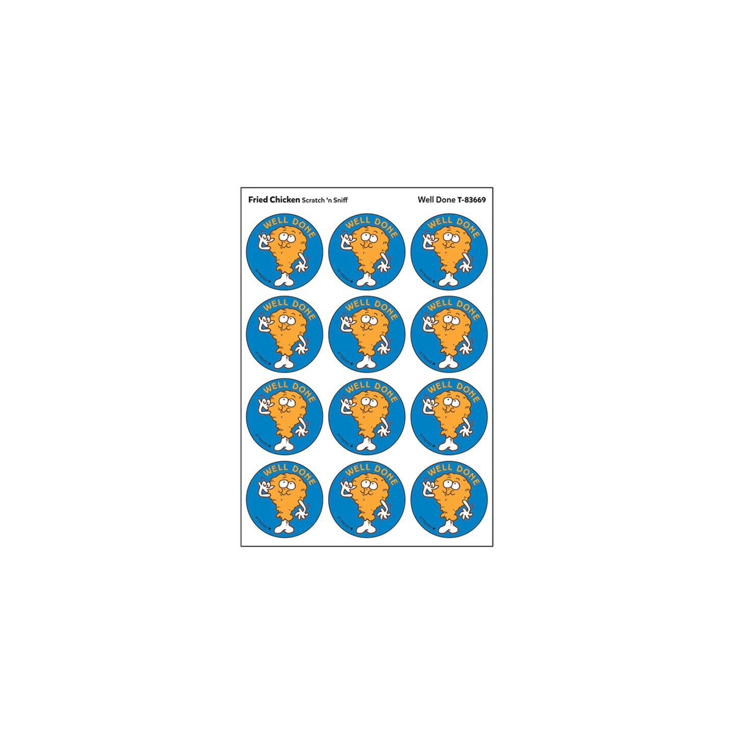 TREND Well Done/ Fried Chicken Scent Stickers, 24 ct.