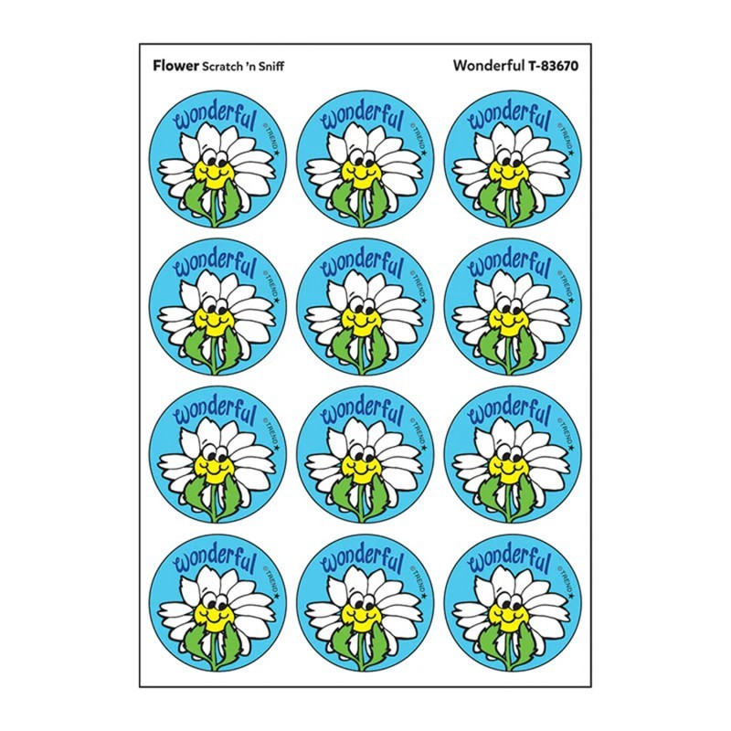 TREND Wonderful/ Flower Scent Stickers, 24 ct.