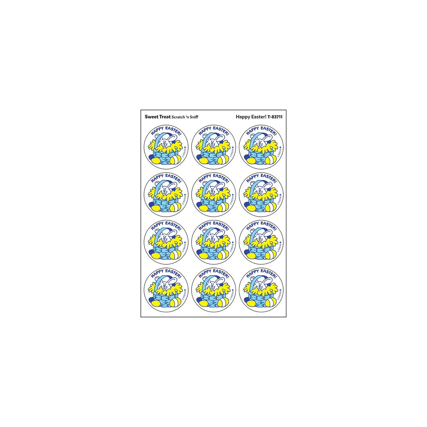 TREND Happy Easter!/Sweet Treat scent Retro Scratch 'n Sniff Stinky Stickers®, 24 ct.