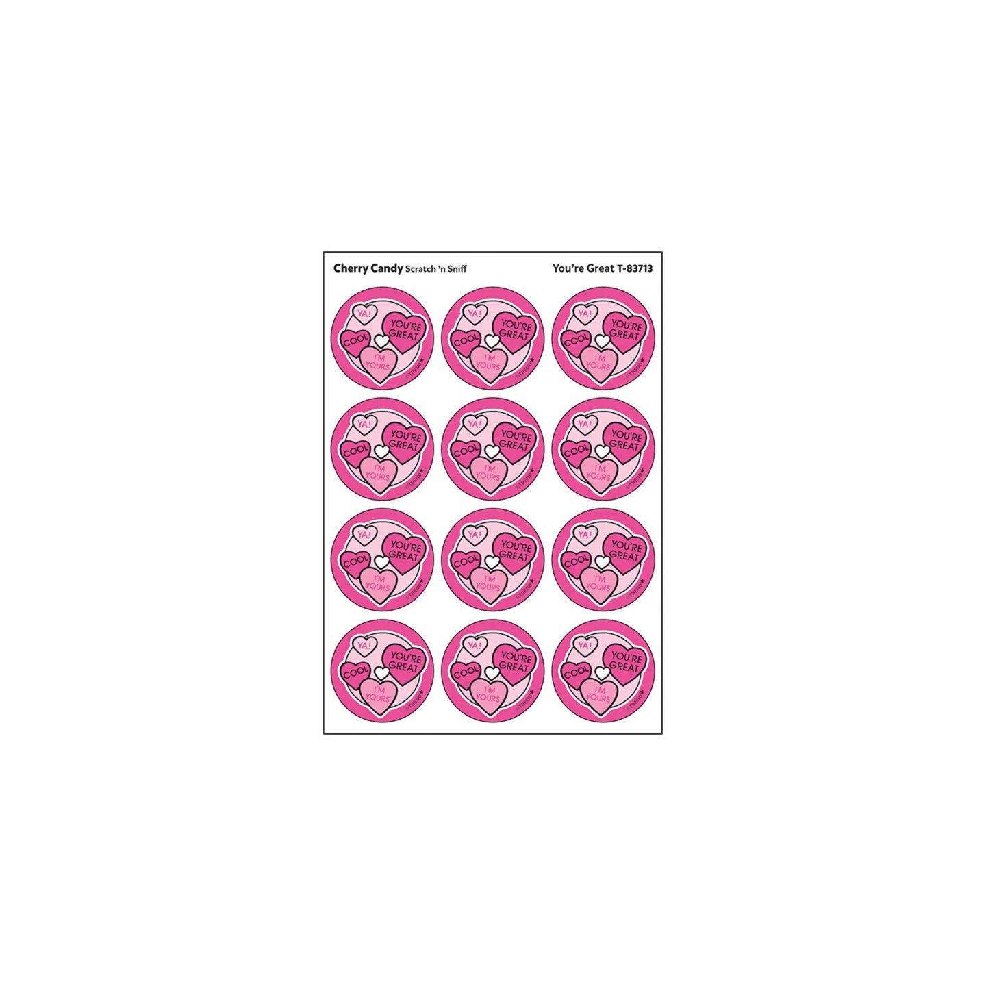 TREND You're Great/ Cherry Candy Scent Stickers, 24 ct.