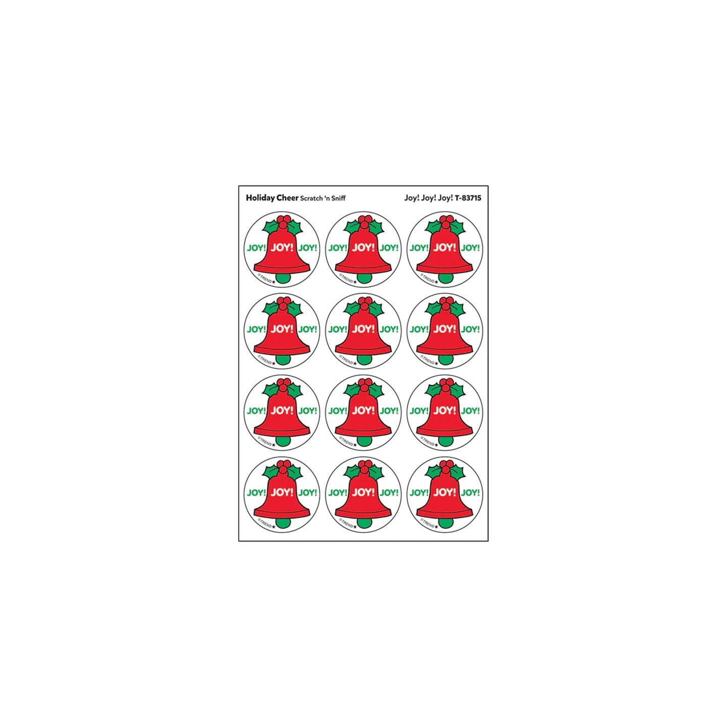 TREND Joy! Joy! Joy!/ Holiday Cheer Scent Stickers, 24 ct.