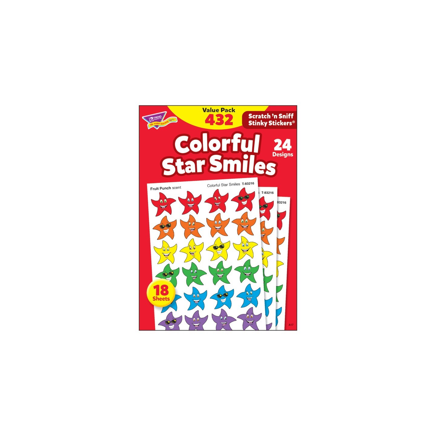 TREND Colorful Star Smiles Stinky Stickers® Variety Pack, 432 ct