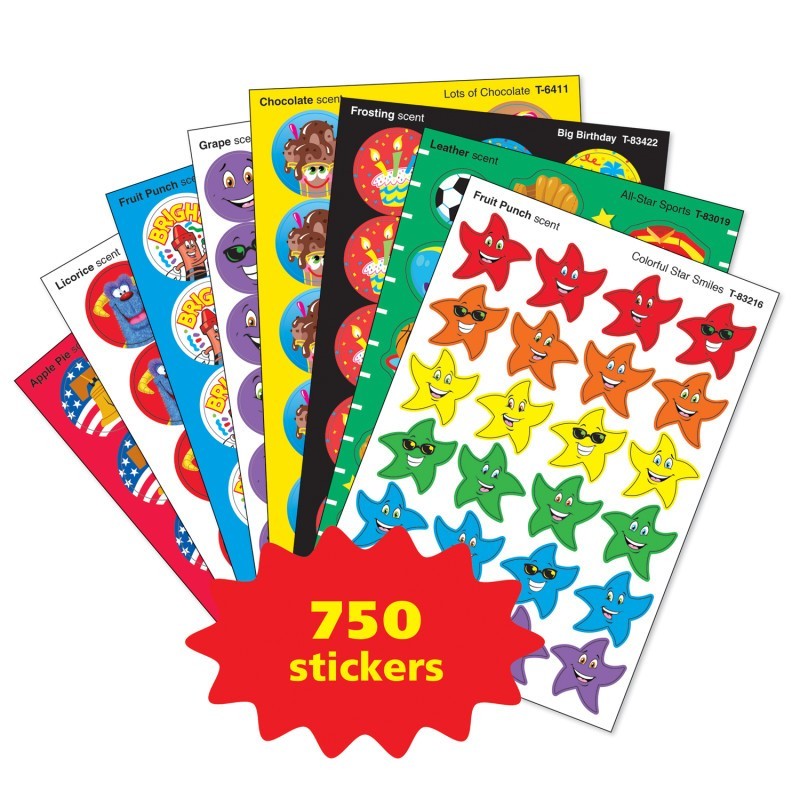 TREND Scratch 'n Sniff Stinky Stickers® Assortment Pack, 750 Stickers