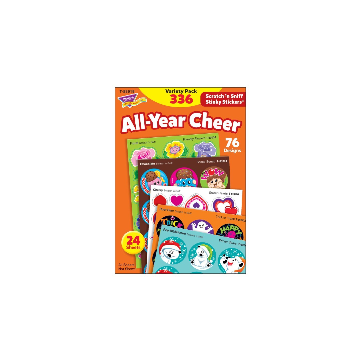TREND All Year Cheer Stinky Stickers® Variety Pack, 336 Count