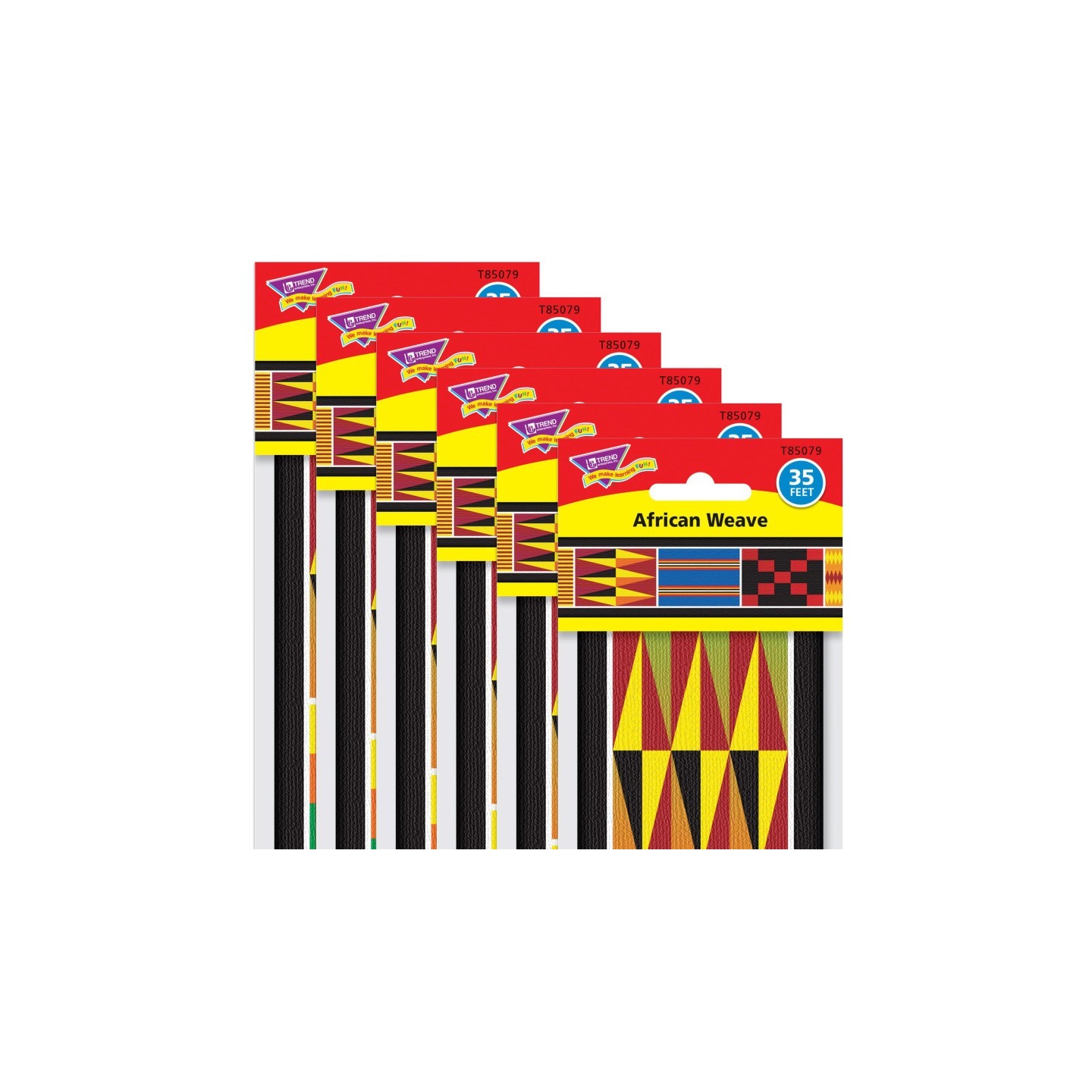 TREND African Weave Bolder Borders®, 35.75' Per Pack, 6 Packs