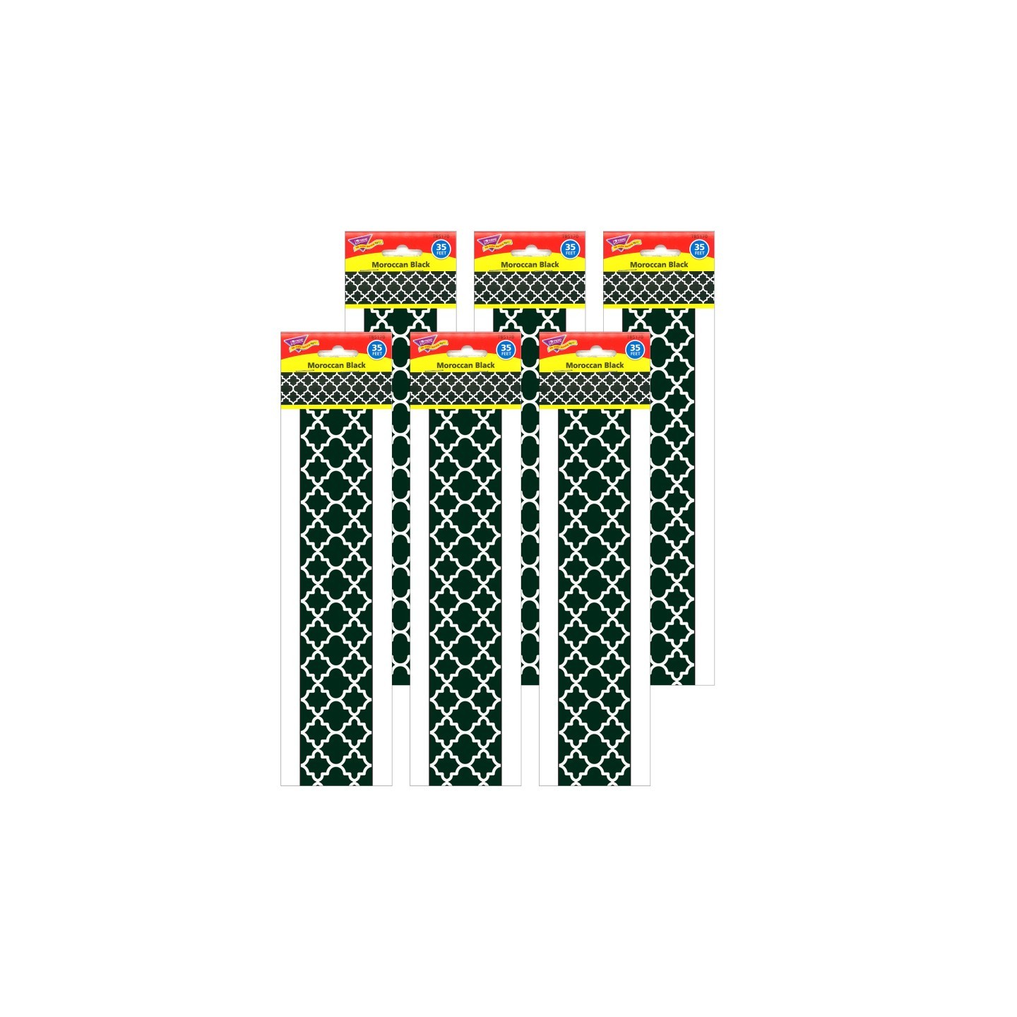 TREND Moroccan Black Bolder Borders®, 35.75' Per Pack, 6 Packs
