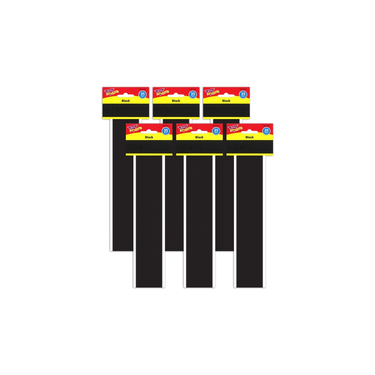 TREND Black Bolder Borders®, 35.75' Per Pack, 6 Packs