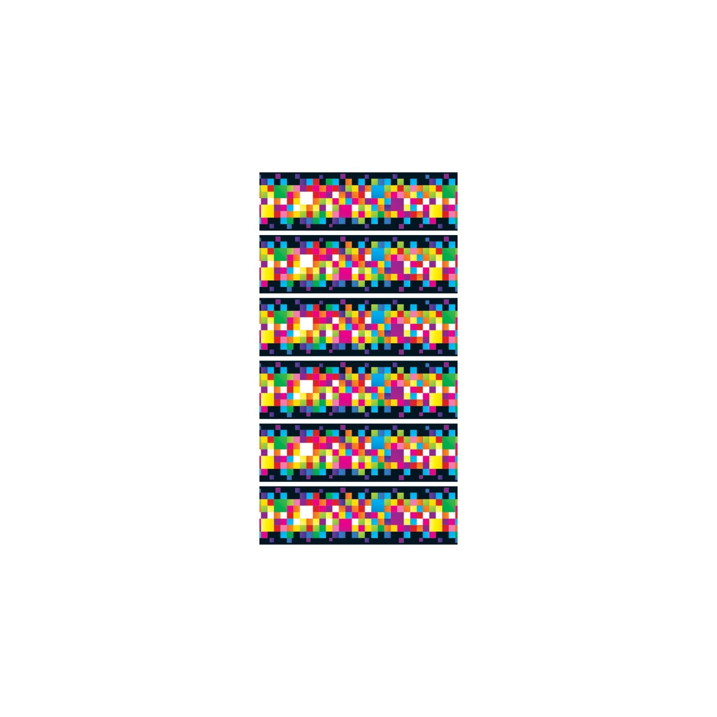 TREND Pixels Bolder Borders, 35.75 Feet Per Pack, 6 Packs