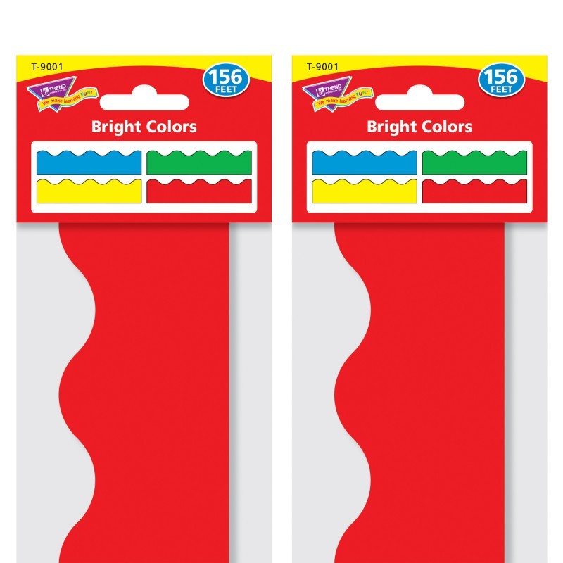 TREND Bright Colors Terrific Trimmers® Variety Pack, 156 Feet Per Pack, 2 Packs